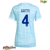 Camiseta Juventus Federico Gatti #4 Visitante Equipación para mujer 2025-26 manga corta